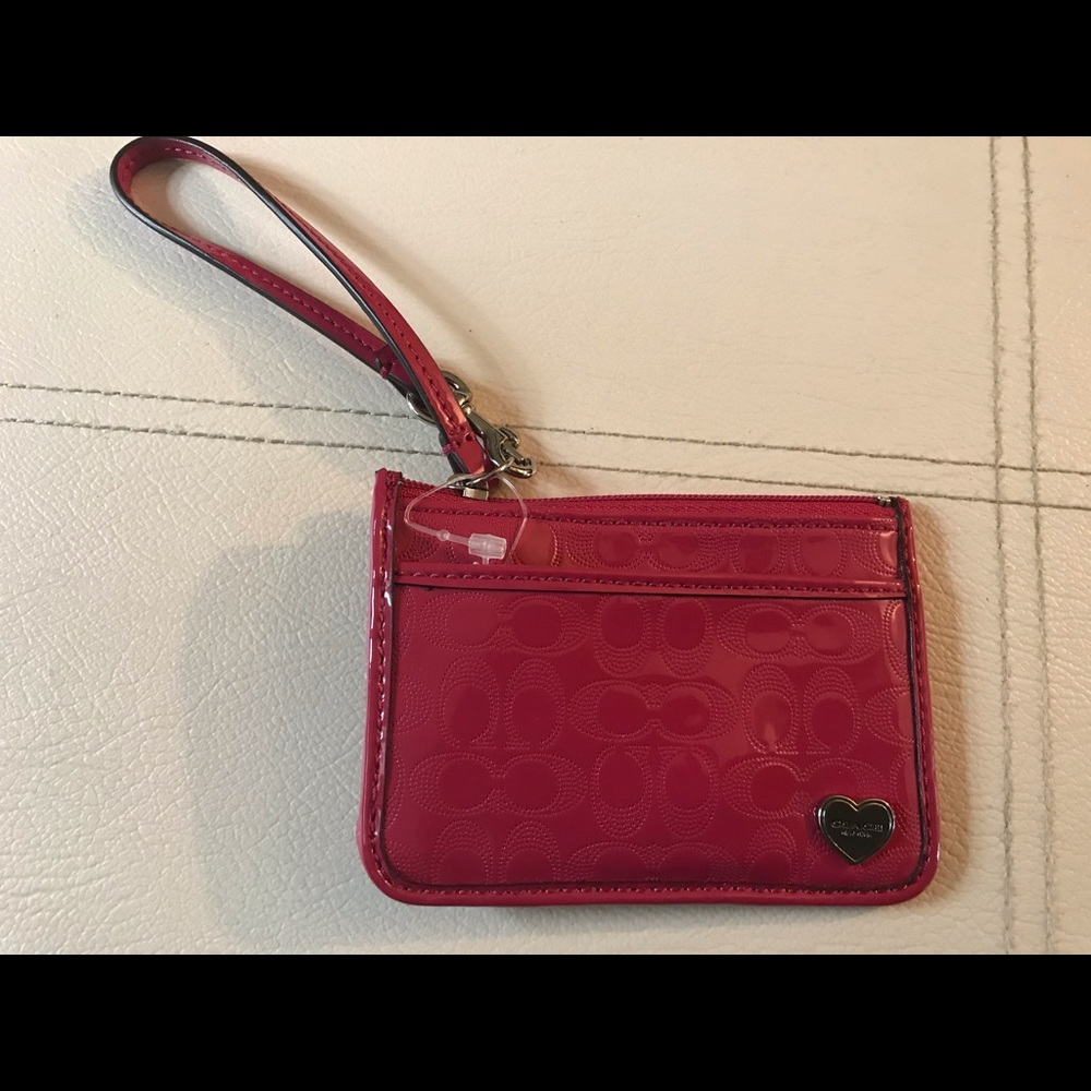 Coach Perforated Embossed Liquid Gloss ID Skinny